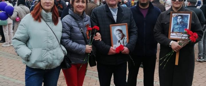 В параде Победы приняли участие АО «Совхоз Корсаковский» в минувшую неделю